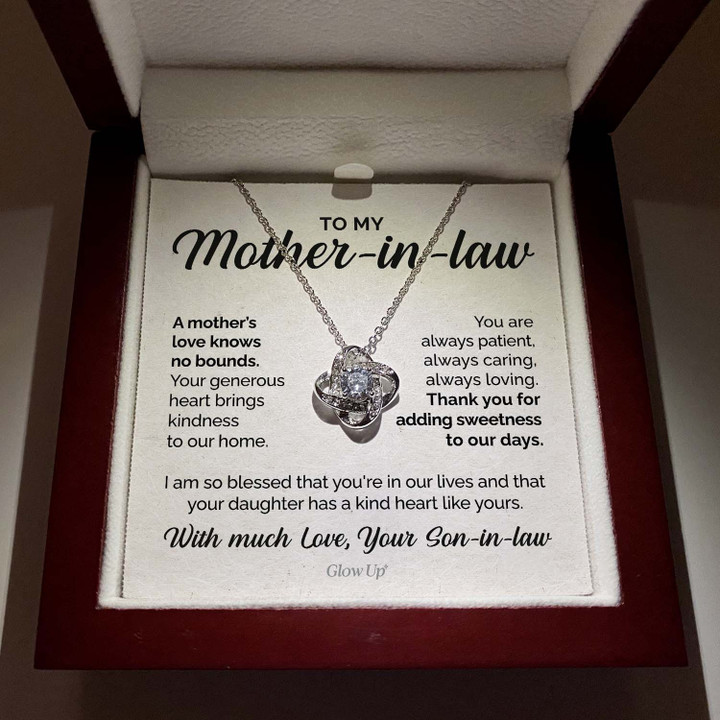 Pamaheart- To my Mother-in-law - A mothers love knows no bounds - Love Knot Necklace Christmas Day - 1