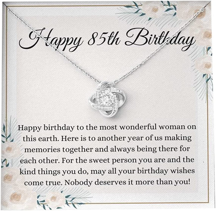 85th Birthday Necklace  Message Card With Necklace Box Gift Necklace For Grandma Gift For Grandma Birthday Gift For Grandma Box Gift For Grandma - 1