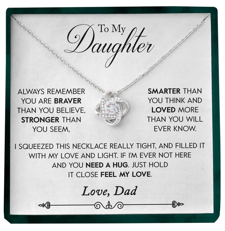 Pamaheart - To My Daughter Together Forever Aim For The Skies Always With You Cowgirl Pages of my Life This Old Lion Love Knot Necklace - 1