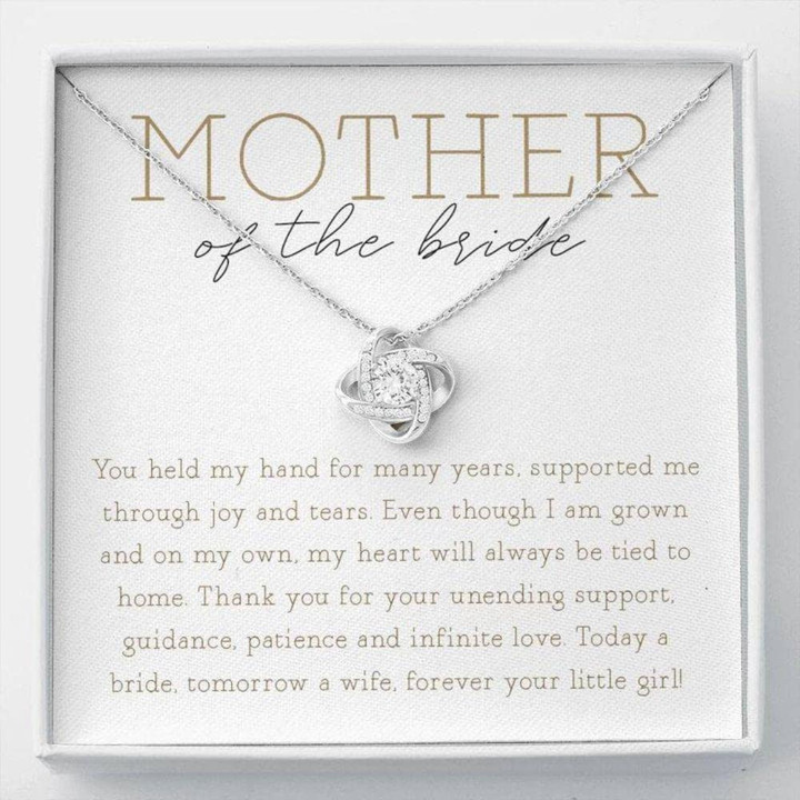 Wedding Necklace Gift Mom Necklace Mother Wedding Gift Mother of the Bride Necklace My Heart Will Always Be Tied To Home Necklace - 1