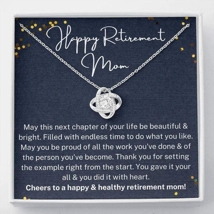 Mom Retirement Necklace Gift Best Retirement Gift For Mom Gift For Retiring Mother Happy Retirement Gift Mom Retirement Gift - 1