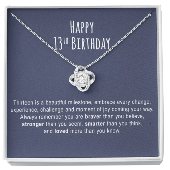 13th Birthday Gift Necklace For Daughter 13th Birthday Girl 13th Birthday Gift 13th Birthday Girl Gifts 13th Birthday Gift For Girls birthstone gift birth month necklace - 1