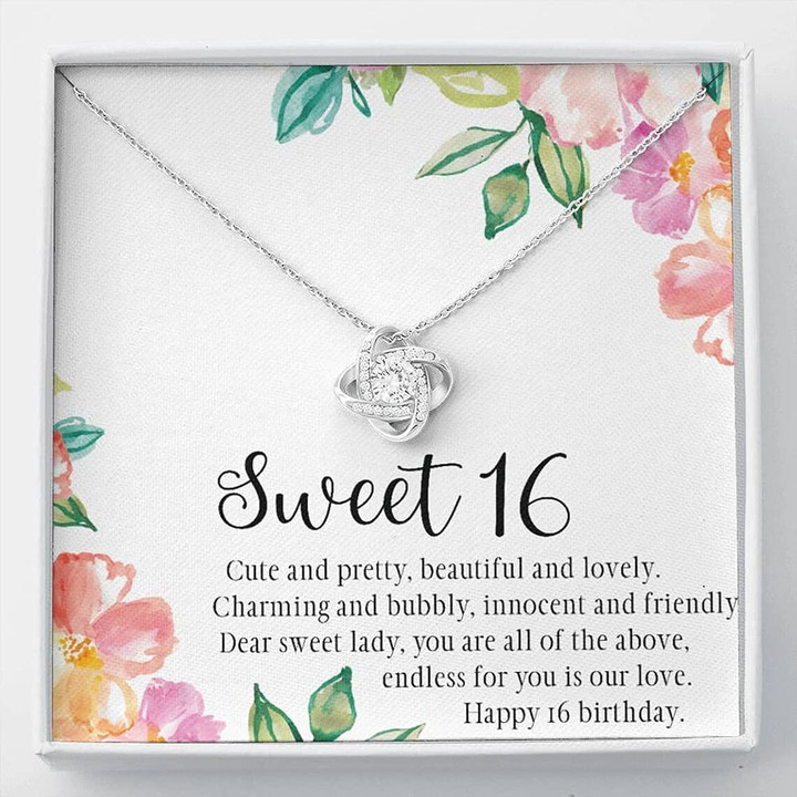 16th  Birthday Neaklace Handmade Necklace Handmade Jewelry - Customized Sweet 16 Gift Necklace Sweet Sixteen 16th Birthday Daughter Granddaughter Niece Friend - 1