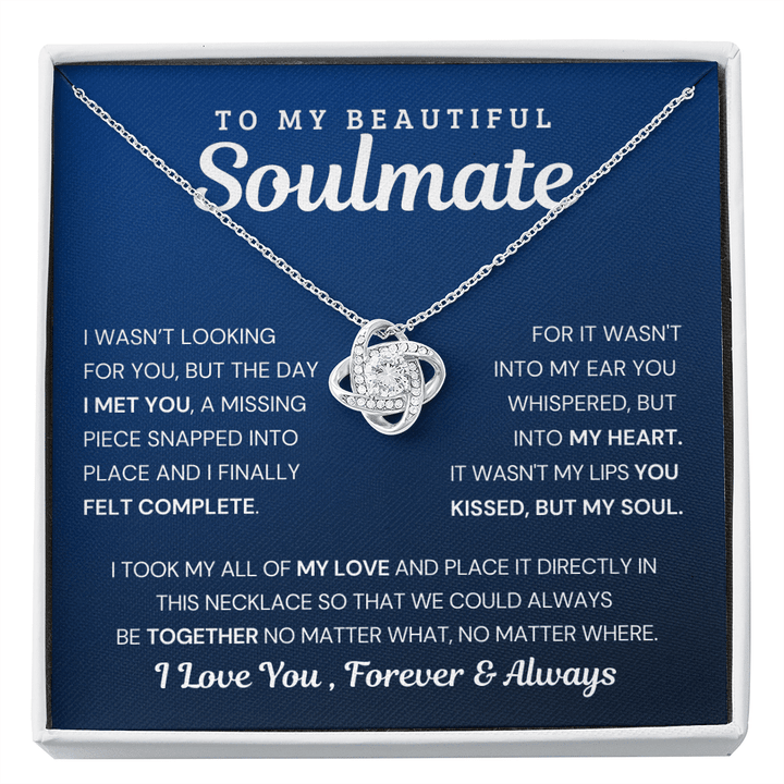Pamaheart- Love Knot Necklace- Kissed My Soul Necklace Beautiful Soulmate  Limited Edition - Grabs Yours Today - 1