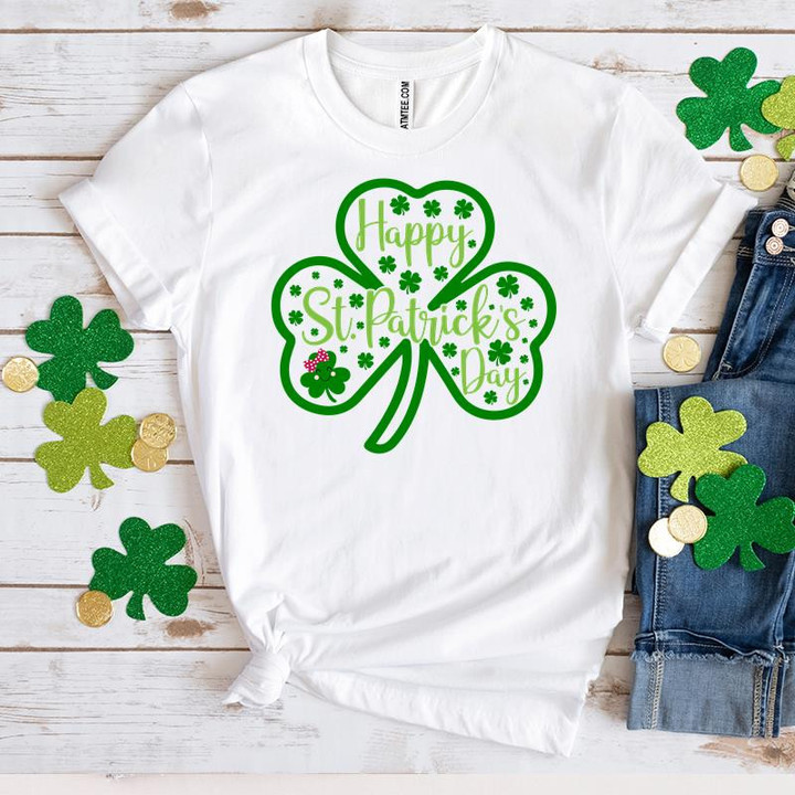 St Patrick's Day Shirts, Funny St Patricks Day Shirts, Happy St Patrick's Day Shamrock 1ST-08 T-Shirt
