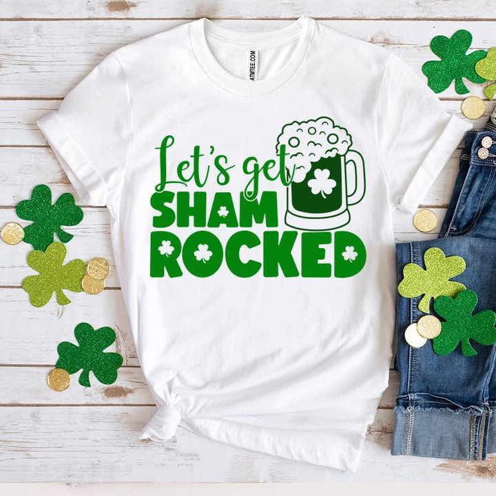St Patrick's Day Shirts, Let's Get Shamrocked 1ST-56 T-Shirt
