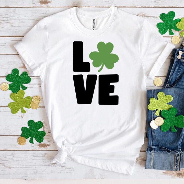 St Patrick's Day Shirts, Shamrocks Shirt, Love 2ST-32 T-Shirt