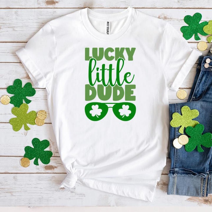 St Patrick's Day Shirts, Lucky Little Dude Shirt 1ST-98 T-Shirt