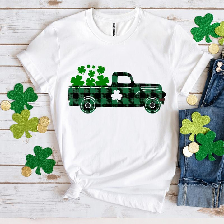 St Patrick's Day Shirts, Shamrock Irish Shirt,Patricks Vintage Truck Shirt 2ST-61 T-Shirt