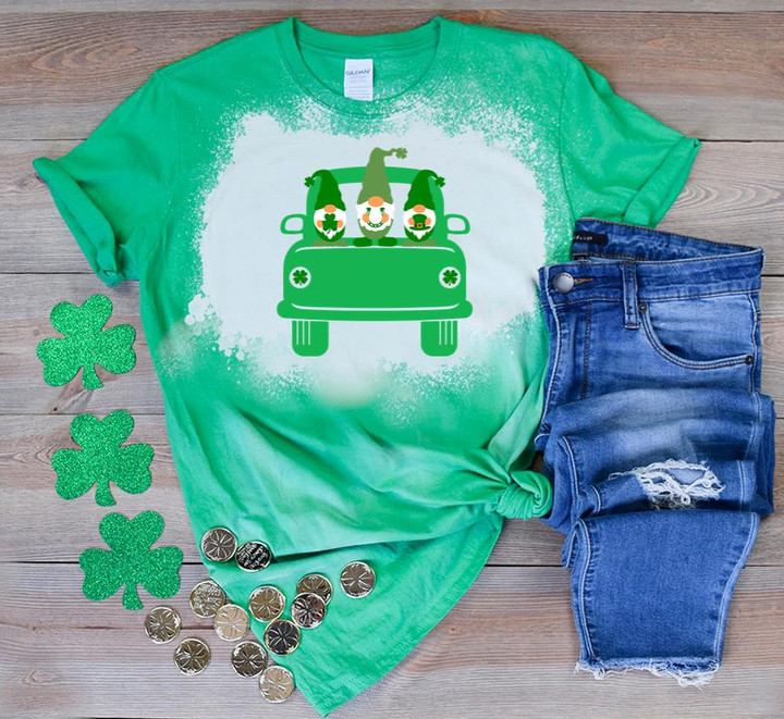 St Patrick's Day Shirts, St Patricks Day Gnomes Shirt 2ST-66 Bleach Shirt