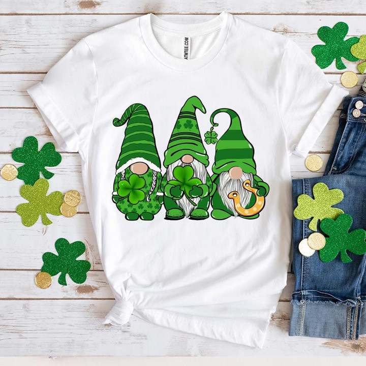 St Patrick's Day Shirts, Shamrock Gnomes Shirt, St Patricks Gnome 3ST-07 T-Shirt