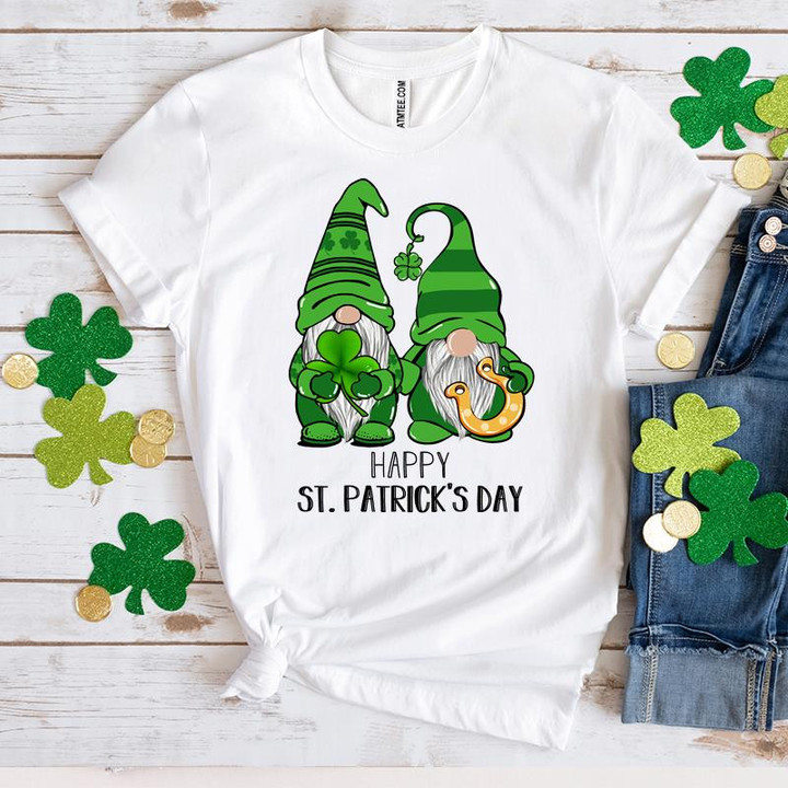Happy St Patrick's Day Shirts, Shamrock Gnomes 3ST-314 T-Shirt