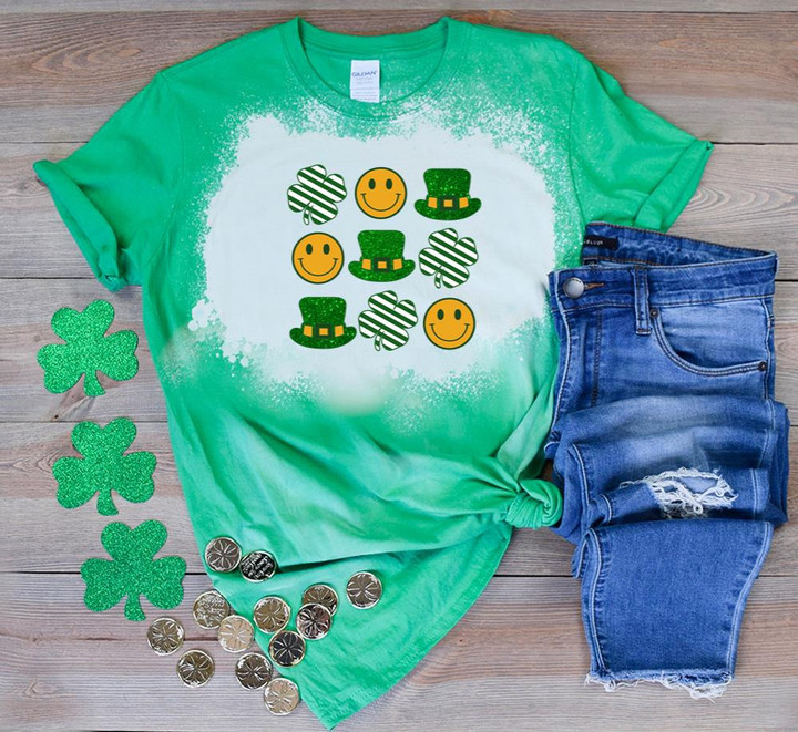 Cute St Patrick's Day Shirts, Shamrock Lucky Shirt, Funny Irish  3ST-71 Bleach Shirt