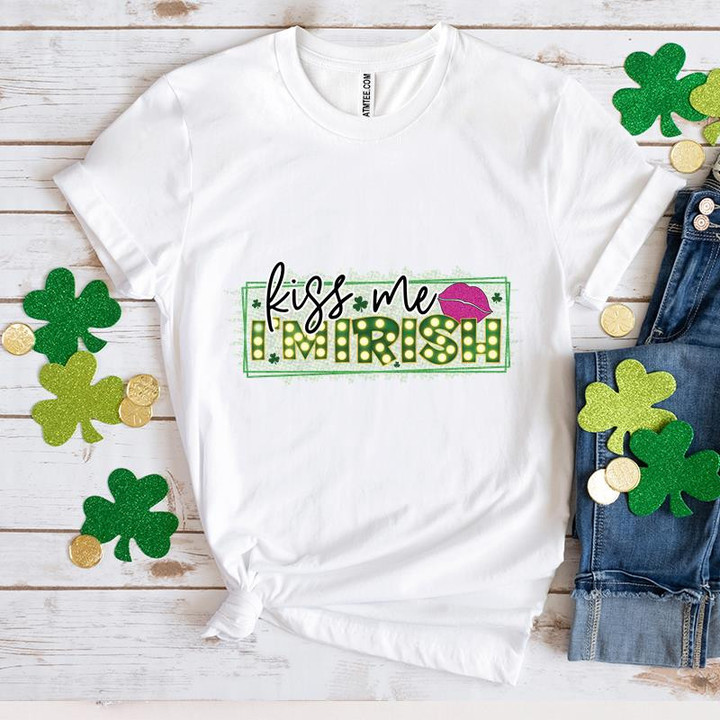 St Patrick's Day Shirts, Irish Shirt Kiss Me I'm Irish 4ST-3509 T-Shirt