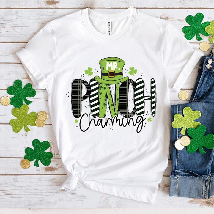 St Patrick's Day Shirts, Funny Boys St Patricks Shirts, Mr. Pinch Charming 4ST-3508 T-Shirt