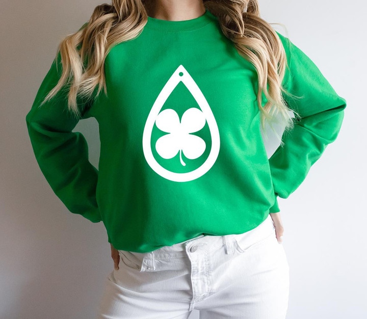 St Patrick's Day Shirts, Shamrock Irish Shirt, Lucky Clover 2ST-27W Sweatshirt