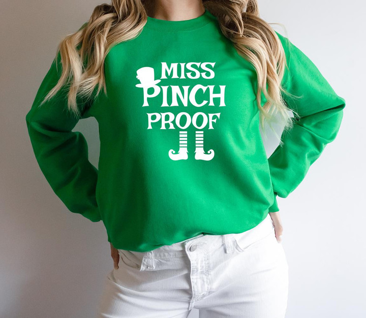 St Patrick's Day Shirts, Miss Pinch Proof 2STW-04 Sweatshirt