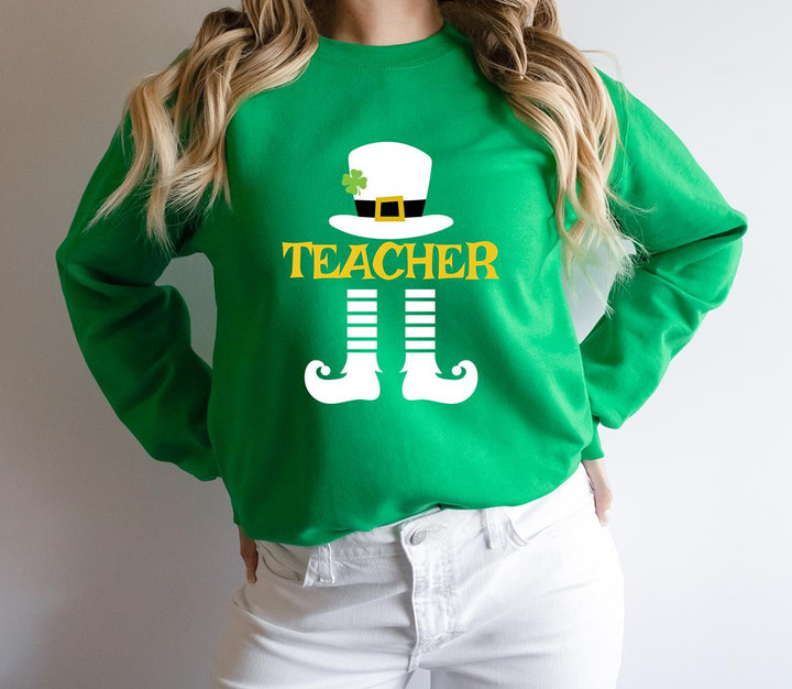 St Patrick's Day Shirts, Teacher 2ST-22W Sweatshirt