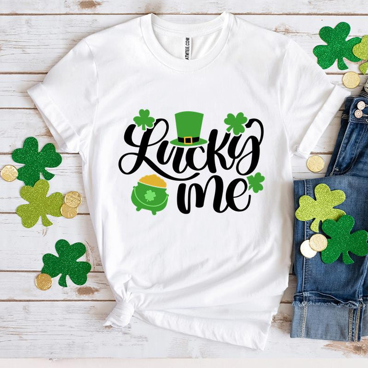 Happy St Patrick's Day Shirts Shamrock Irish, Lucky Me V2 5SP-57 T-Shirt