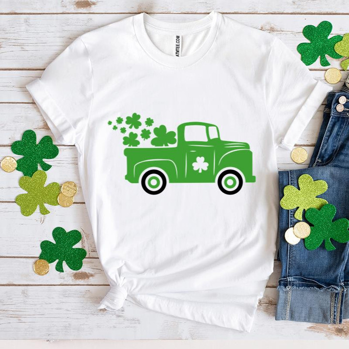 St Patrick's Day Shirts Shamrock Irish, Green Truck 5SP-14 T-Shirt