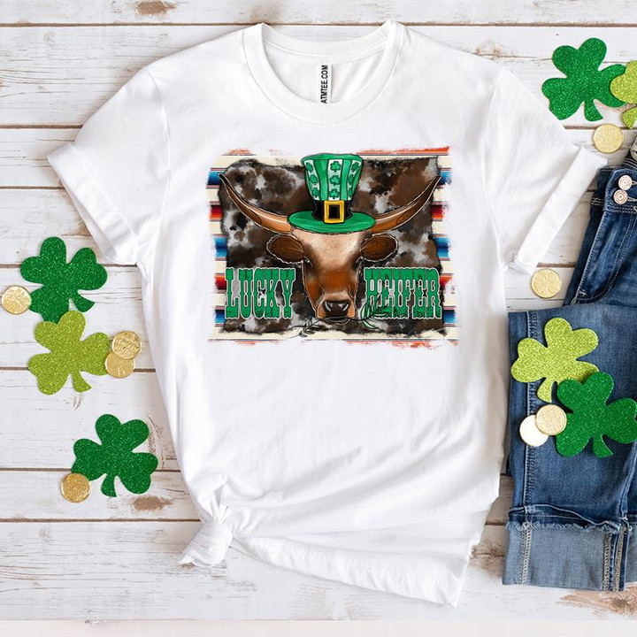 Heifer St Patrick's Day Shirts, Funny Lucky Heifer Irish 6SP-45 T-Shirt