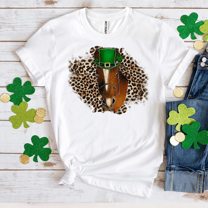 St Patrick's Day Shirts Shamrocks Horse Lucky Irish 6SP-17 T-Shirt