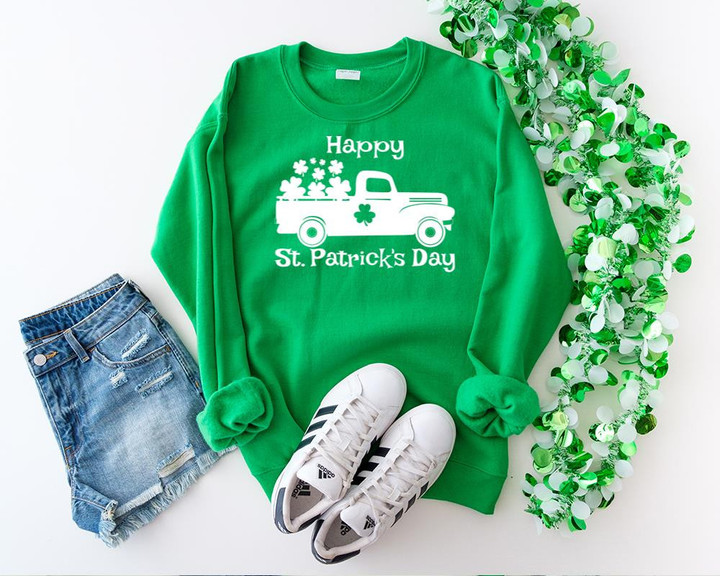 St Patrick's Day Shirts, Saint Patricks Day Shirts, Happy St Patrick's Day 1STW 03 Long Sleeve