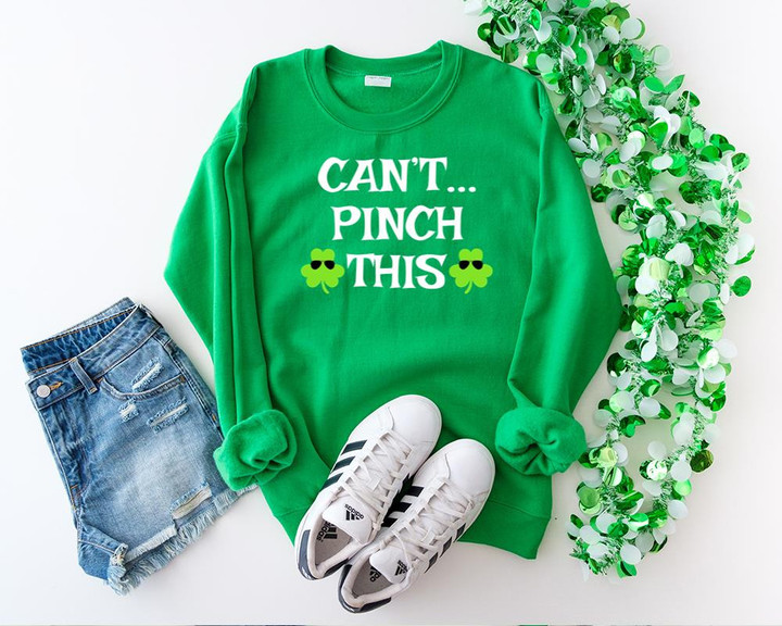 St Patrick_s Day Shirts, Can_t Pinch This 2ST-21W Long Sleeve