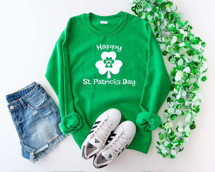 St Patrick_s Day Shirts, Happy St Patricks Day Shirts 2ST-15 W Long Sleeve