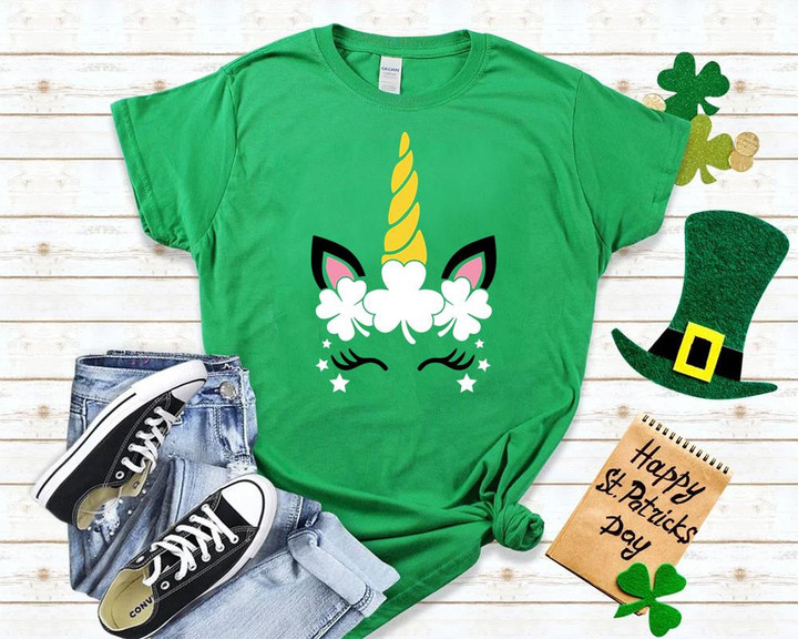 St Patrick_s Day Unicorn Shirt,Shamrock Shirt,Saint Patricks Day Shirt 2ST-85W T-Shirt