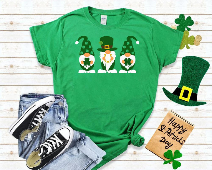 St Patrick_s Day Shirts, Shamrock Irish,Patricks Day Gnomes Shirt 2ST-60W T-Shirt