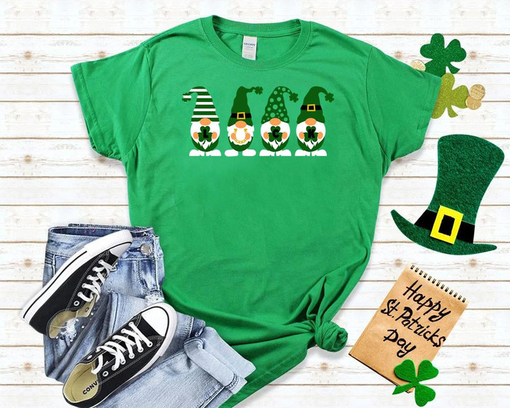 St Patrick_s Day Shirts, Shamrock Irish,Patricks Day Gnomes Shirt 2ST-57w T-Shirt