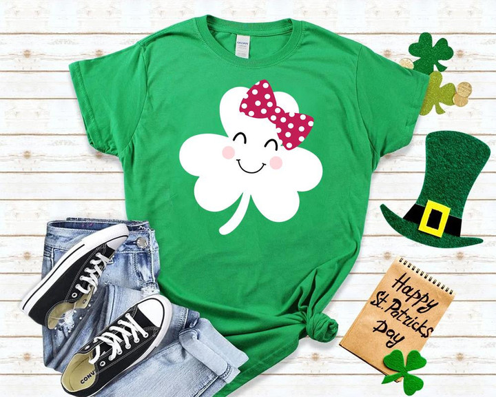 St Patrick_s Day Shirts, Cute Shamrock Irish Shirt 2ST-76W T-Shirt