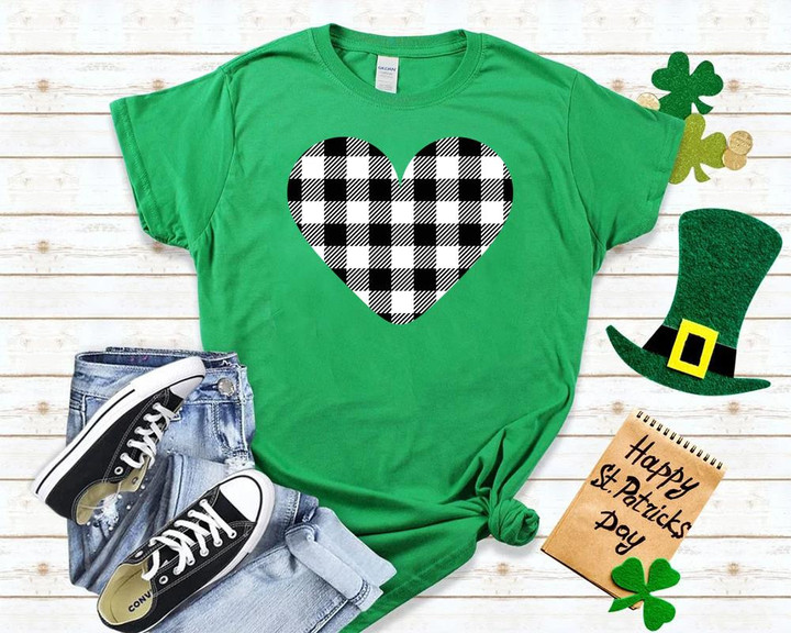St Patrick_s Day Shirts, Shamrock Irish Heart Shirt 2ST-92W T-Shirt