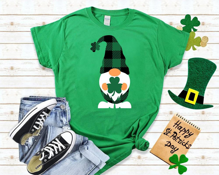 St Patricks Day Gnome Shirt,Shamrock Shirt 2ST-51W T-Shirt