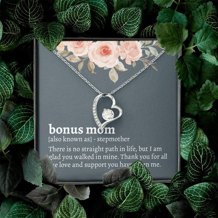 Bonus Mom Gifts, Bonus Mom, Stepmother Forever Love Necklace
