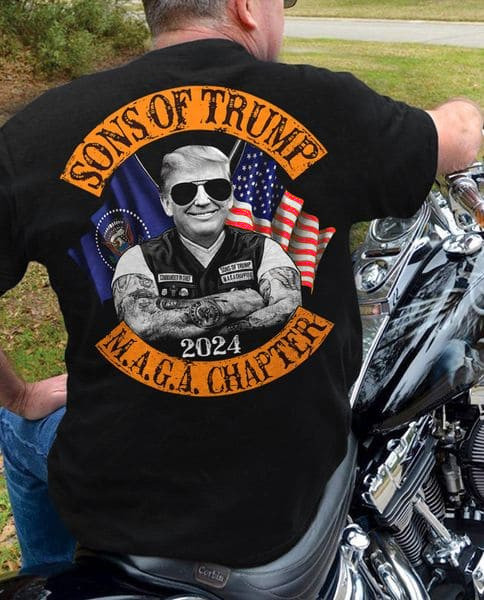 Donald Trump Shirts, Sons Of Trump M.A.G.A Chapter 2024 M1303 T-Shirt