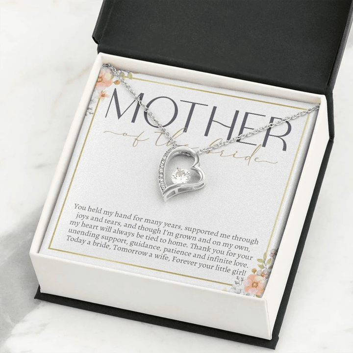 Mothers Day Gift, Mother Of The Bride Forever Love Necklace