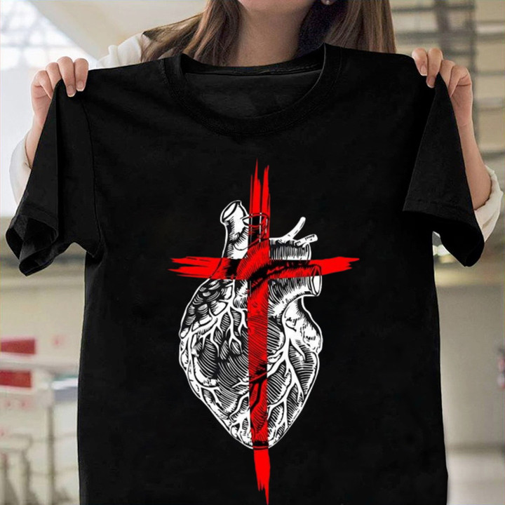 Faith Christian Cross T-shirt, Jesus Shirt