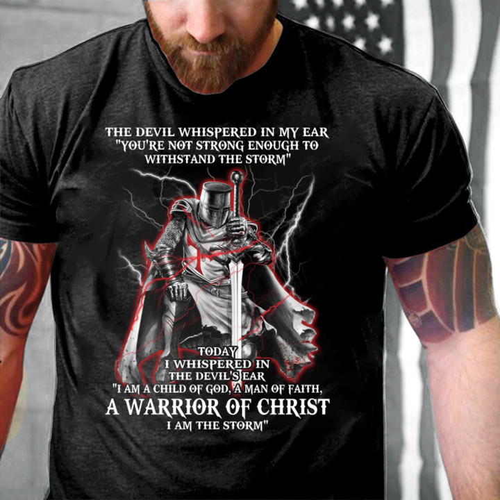 A Child of God, A Man of Faith, A Warrior of Christ T-Shirt, Christian T-Shirt