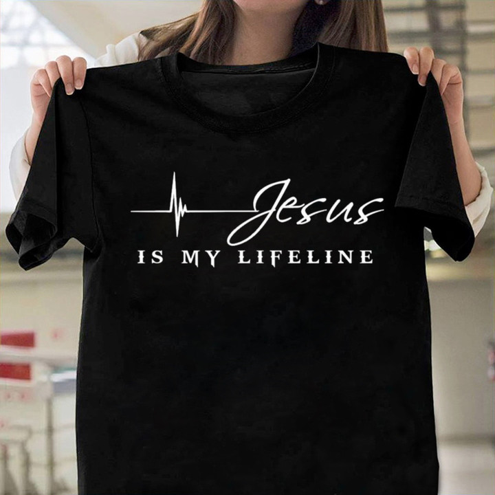 Jesus Is My Lifeline Religious Christian T-Shirt