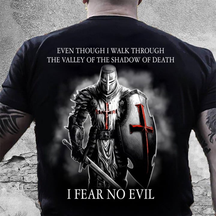 When God Is Warriors Go Down On Their Knees T-Shirt, Christian Shirts for Men