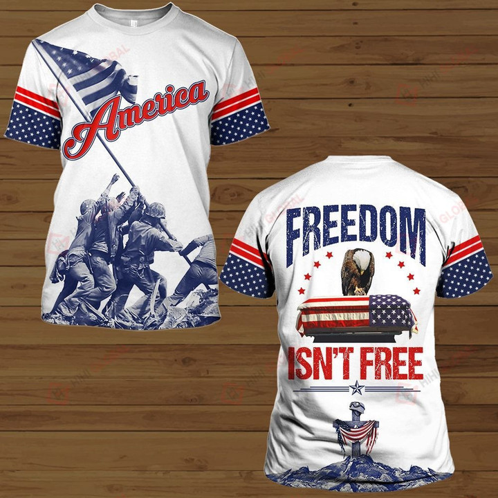 Freedom Ins't Free All Over Printed Shirts