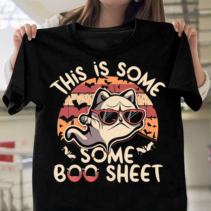 This Is Some Boo Sheet Cool Ghost Funny Halloween Costume Shirt v2