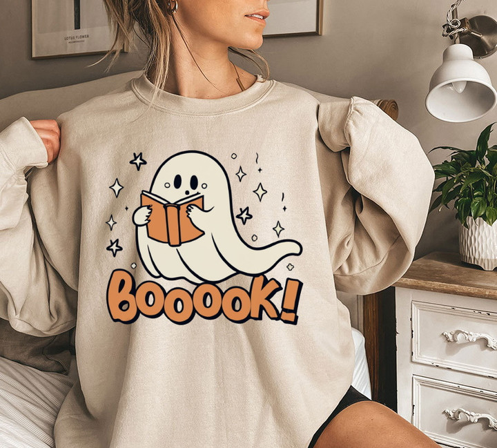 Halloween Ghost Read More Books Sweatshirt, Cute Ghost Shirt