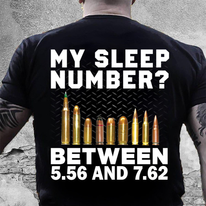 Gun T-Shirt My Sleep Number Guns T-Shirt KM1406