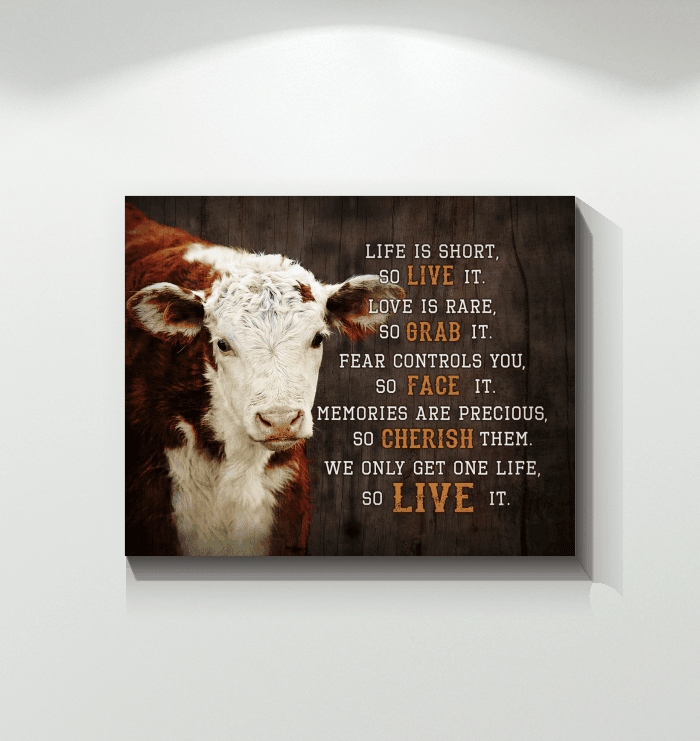 Hereford Love Is Rare So Brab It Special Matte Canvas