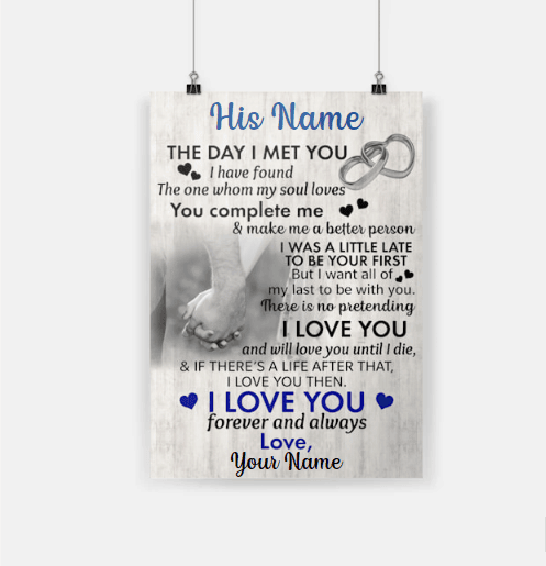 The Day Met You I Have Found The One Whom My Soul Loves - Matte Canvas