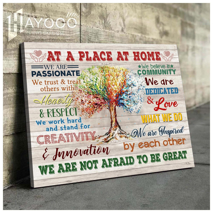 At A Place At Home - Matte Canvas - We Are Not Afraid To Be Great Ver.5