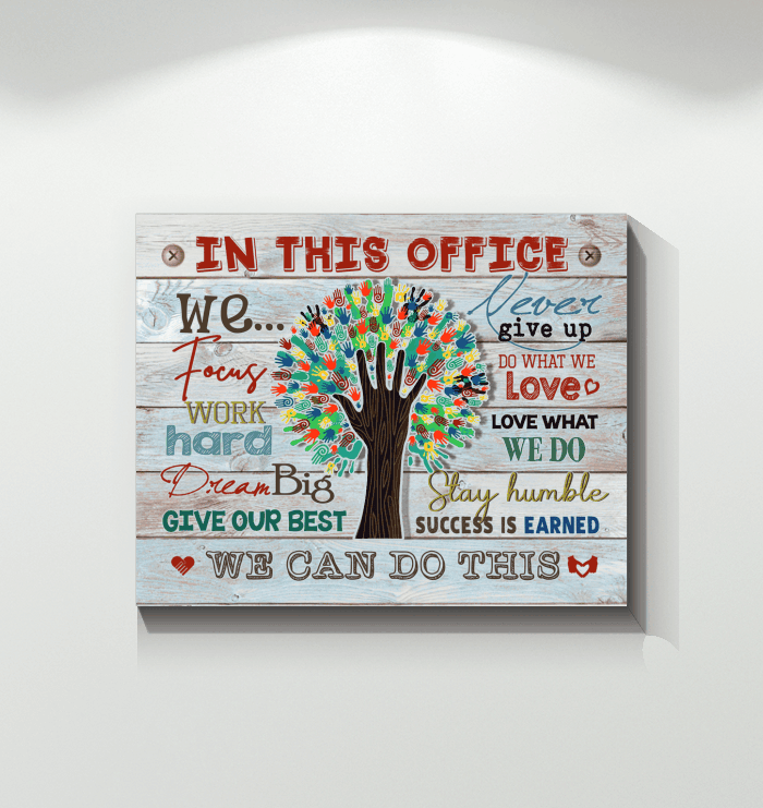 In This Office We Can Do This Matte Canvas Gift For Co-worker